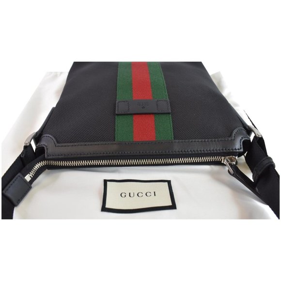 Gucci Techno Canvas Web Messenger Bag Black 631195 - Picture 4 of 12